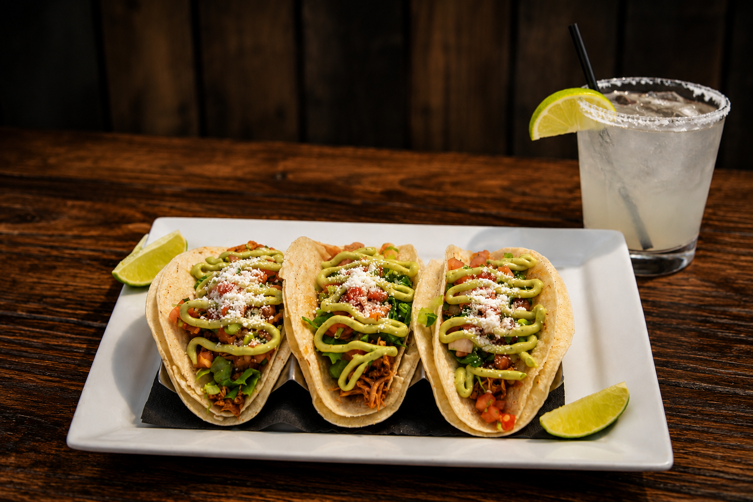 Tacos and margaritas